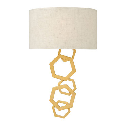Elstead Lighting Moxie 2 Light Wall LightGoldSunset Gold from B&Q