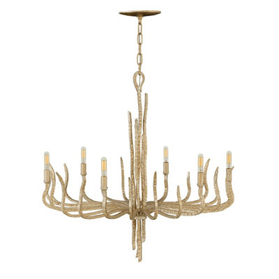 Elstead Spyre 6 Light Chandelier Gold FinishE14