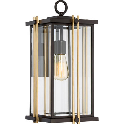 Elstead Goldenrod 1 Light Large Wall LanternBronze FinishE27 from B&Q