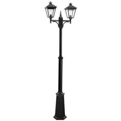 Elstead Turin Outdoor Twin Lamp PostE27 from B&Q