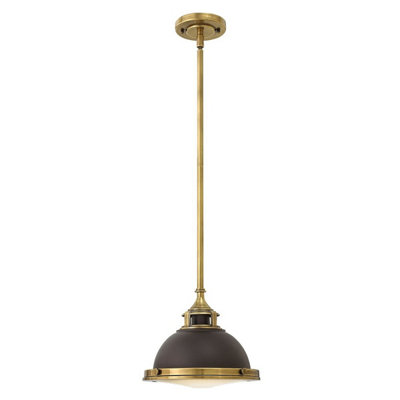 Luminosa Lighting Elstead Amelia 1 Light Mini Pendant Buckeye Bronze from B&Q