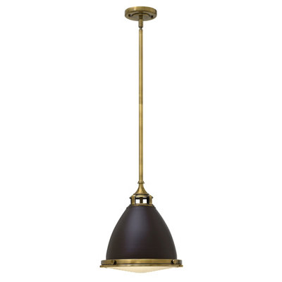 B&Q -  Elstead Amelia 1 Light Medium Dome Ceiling Pendant Buckeye BronzeRestoration BronzeE27