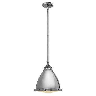 Elstead Lighting Amelia 1 Light Medium PendantPolished Nickel from B&Q