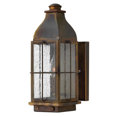 Elstead Bingham 1 Light Outdoor Small Wall Lantern Light Sienna Ip44E14 from B&Q