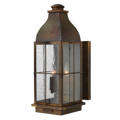 Elstead Bingham 3 Light Outdoor Large Wall Lantern Light Sienna Ip44E14 from B&Q
