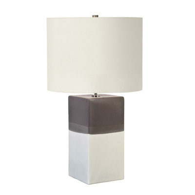 B&Q -  Elstead Alba 1 Light Table Lamp CreamE27