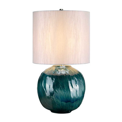 Elstead Lighting Blue Globe 1Lt Table Lamp Wired 1X60W E27 220-240V 50Hz from B&Q