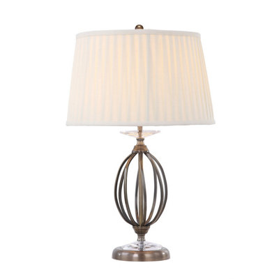 Elstead Aegean 1 Light Table Lamp Aged BrassE27