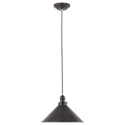 Elstead Provence 1 Light Dome Ceiling Pendant Old BronzeE27