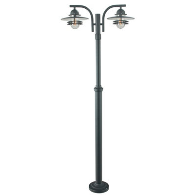 Elstead Oslo Outdoor Twin Lamp PostE27