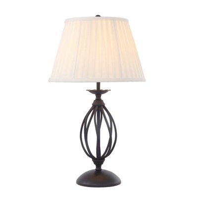 Elstead Artisan 1 Light Table Lamp BlackE27 from B&Q