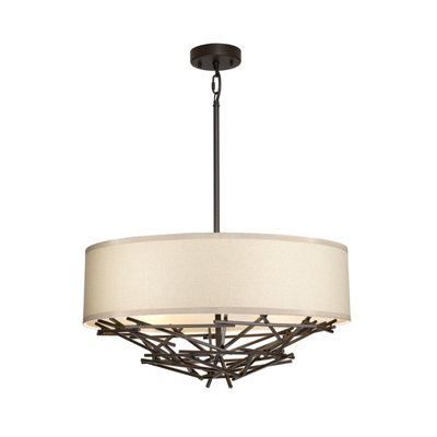 Luminosa Lighting Elstead Taiko 4 Light Pendant Olde Bronze from B&Q
