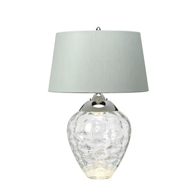 Luminosa Lighting Elstead Samara Table Lamp Metal Work Polished Nickel from B&Q