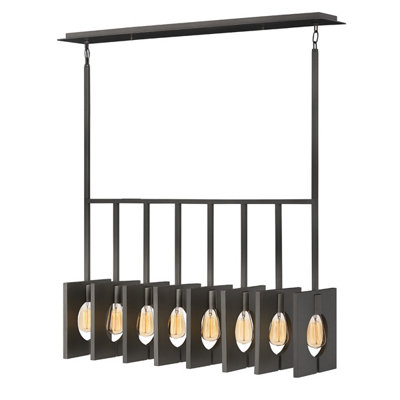 Luminosa Lighting Elstead Lisa Mcdennon By Hinkley Ludlow 8 Light Pendant Brushed Graphite from B&Q