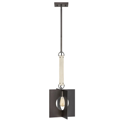 Luminosa Lighting Elstead Lisa Mcdennon By Hinkley Ludlow 1 Light Pendant Brushed Graphite from B&Q