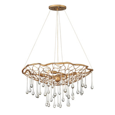 Luminosa Lighting Elstead Lisa Mcdennon By Hinkley Laguna 4 Light Pendant Light Burnished Gold