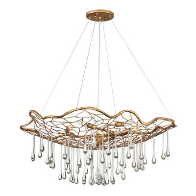 Luminosa Lighting Elstead Lisa Mcdennon By Hinkley Laguna 6 Light Pendant Light Burnished Gold