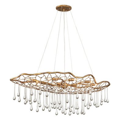 Luminosa Lighting Elstead Lisa Mcdennon By Hinkley Laguna 8 Light Pendant Light Burnished Gold