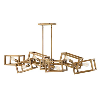 Luminosa Lighting Elstead Hinkley Fredrick Ramond Ensemble 6 Light Pendant Brushed Bronze from B&Q