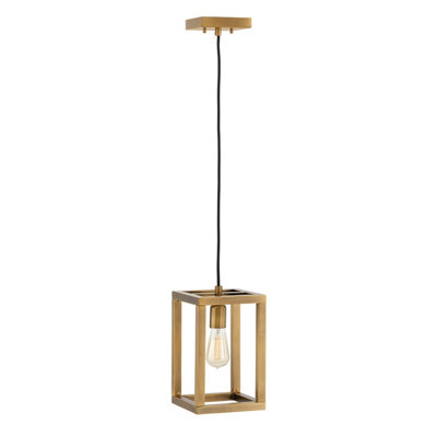 Luminosa Lighting Elstead Hinkley Fredrick Ramond Ensemble 1 Light Pendant Brushed Bronze from B&Q