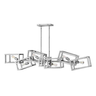 Luminosa Lighting Elstead Hinkley Fredrick Ramond Ensemble 6 Light Pendant Polished Nickel from B&Q