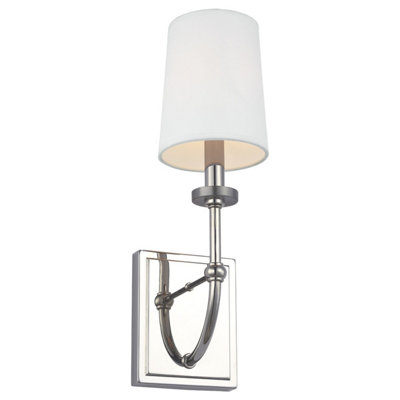 Luminosa Lighting Elstead Feiss Felixstowe 1 Light Wall Light Polished Chrome Ip44 from B&Q