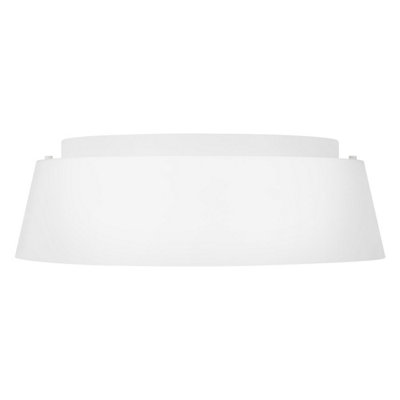 Elstead Asher 3 Light Flush Ceiling LightMatt WhiteE14 from B&Q