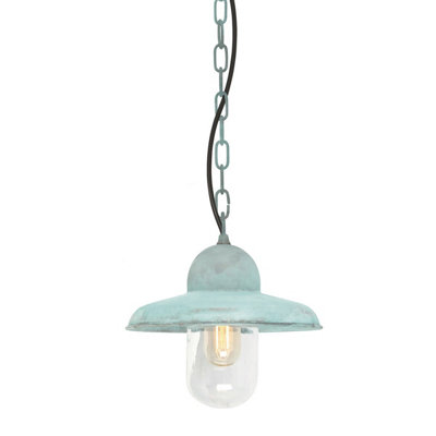 Elstead Lighting Somerton 1 Light Chain LanternVerdigris from B&Q