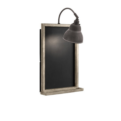 Elstead Lighting Chalkboard 1 Light Wall LightWeathered Zinc from B&Q