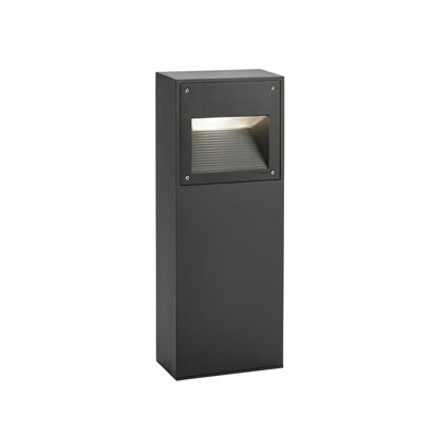 Elstead Namsos Integrated Led Outdoor Led Short Bollard Graphite Ip65 from B&Q