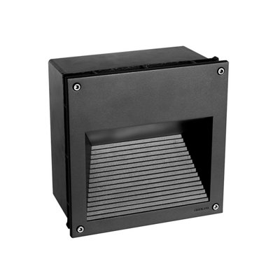 Elstead Namsos Integrated Led Outdoor Led Recessed Wall Light Graphite Ip65 from B&Q