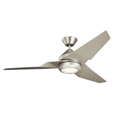 Luminosa Lighting Elstead Jade 152Cm Ceiling Fan With Dimmable 3000K Led LightBrushed NickelRemote Control from B&Q