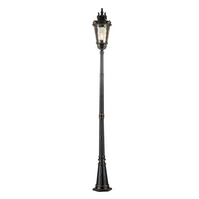 Elstead Baltimore 1 Light Large Outdoor Lamp Post Weathered Bronze Ip44E27 from B&Q