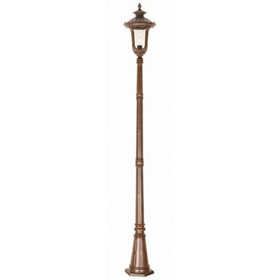 Luminosa Lighting Elstead Chicago 1 Light Medium Outdoor Lamp Post Rusty Bronze Patina Ip44E27 from B&Q