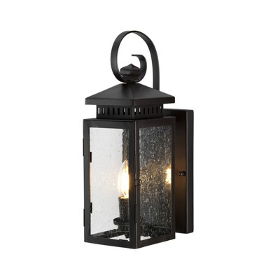 Elstead Hythe 1 Light Outdoor Wall Lantern Light Old Bronze Ip43E14 from B&Q