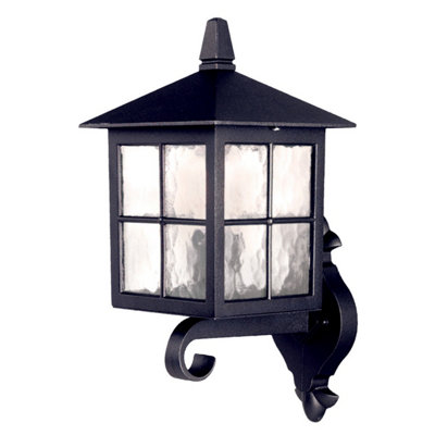 Elstead Winchester 1 Light Outdoor Wall Lantern Light Black Ip44E27