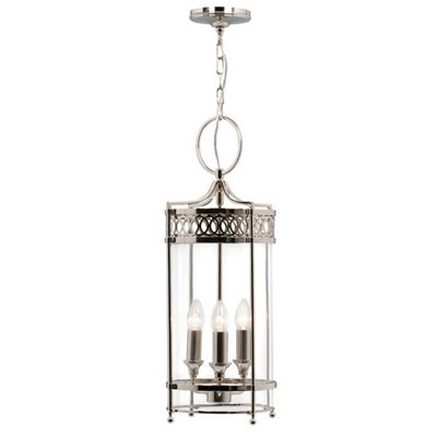 Elstead Lighting Guildhall PendantPolished Nickel from B&Q