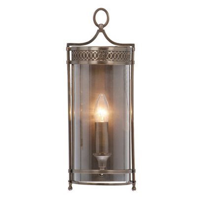 Elstead Guildhall 1 Light Indoor Candle Wall Light Dark BronzeE14 from B&Q