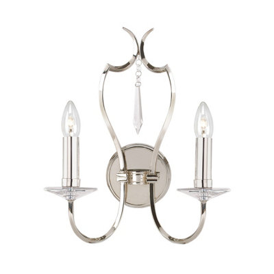 Elstead Lighting Pimlico 2 Light Wall LightPolished Nickel