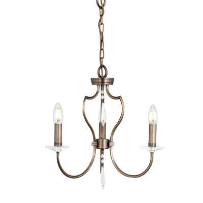 Elstead Lighting Pimlico 3 Light ChandelierDark Bronze from B&Q