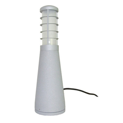 Elstead Lighting Beta Aluminium 4-Ring BollardMatt Silver from B&Q
