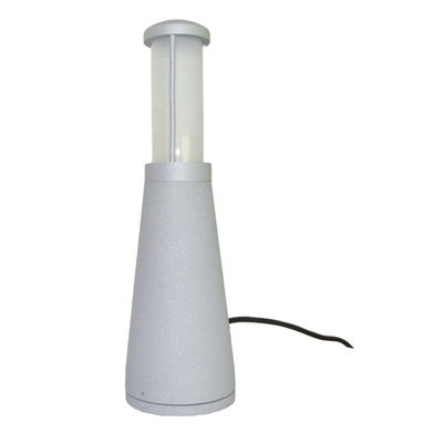 Elstead Lighting Beta Aluminium Plain BollardMatt Silver from B&Q