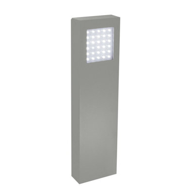 Elstead Lighting Beta Mini Bollard Light Double SidedMatt Silver from B&Q