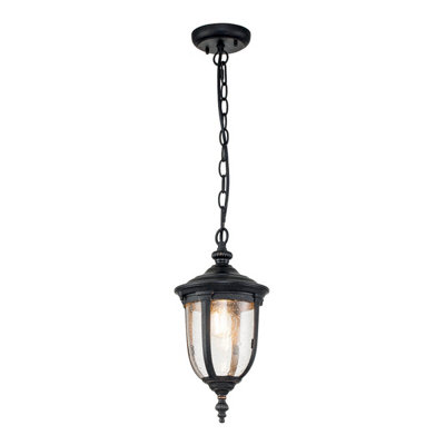 Luminosa Lighting Elstead Cleveland Outdoor Pendant Ceiling Light Weathered BronzeIp44 from B&Q