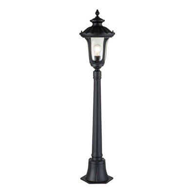 Luminosa Lighting Elstead Chicago Outdoor Bollard Textured BlackIp44 from B&Q