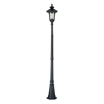 Luminosa Lighting Elstead Chicago Outdoor Lamp Posts Textured BlackIp44