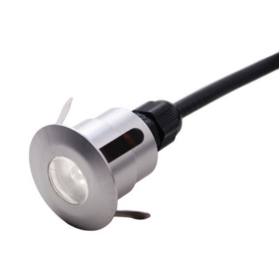 Elstead Lighting Fusion Plain Push InIn-Ground / Deck LightBrushed / Machined Aluminium from B&Q