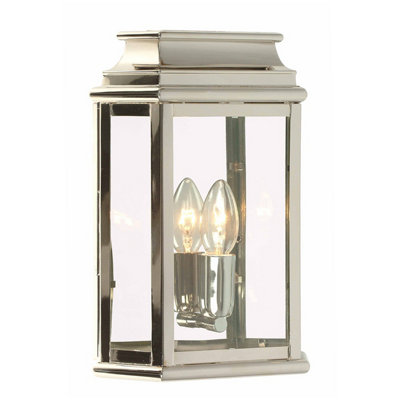 Elstead St Martins 1 Light Outdoor Wall Lantern Light Polished Nickel Ip44E27