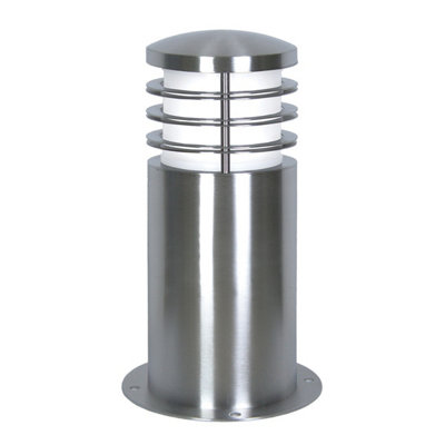 Elstead Sandbanks 1 Light Outdoor Mini Bollard Light Stainless Steel Ip44E27 from B&Q