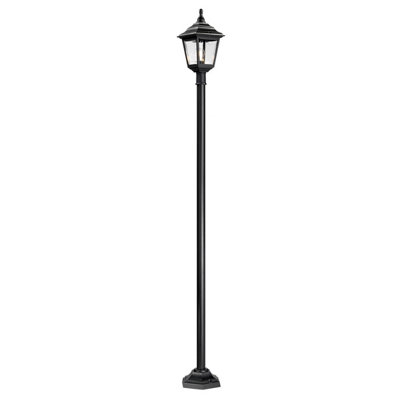 Elstead Kerry 1 Light Outdoor Coastal Lamp Post Black Ip44E27